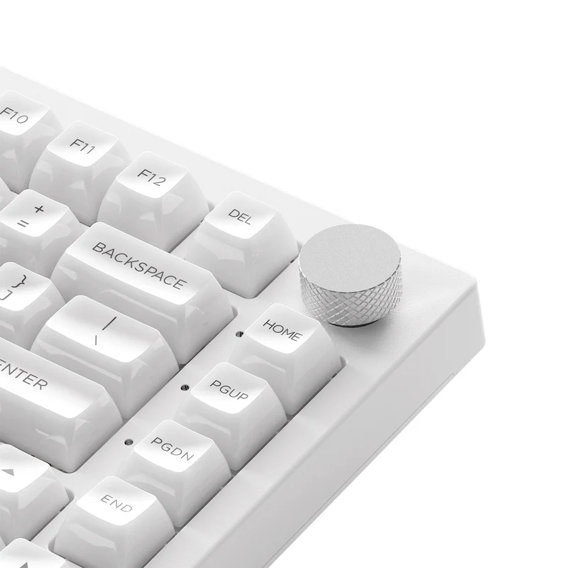 Akko 5075B Plus ASA Clear Multi-Mode RGB Hot-Swappable Mechanical Keyboard White (Akko V3 Piano Pro Switch Special Version)