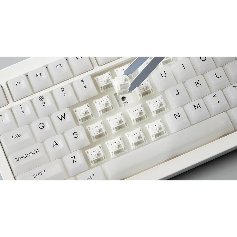 Akko 5075B Plus ASA Clear Multi-Mode RGB Hot-Swappable Mechanical Keyboard White (Akko V3 Piano Pro Switch Special Version)