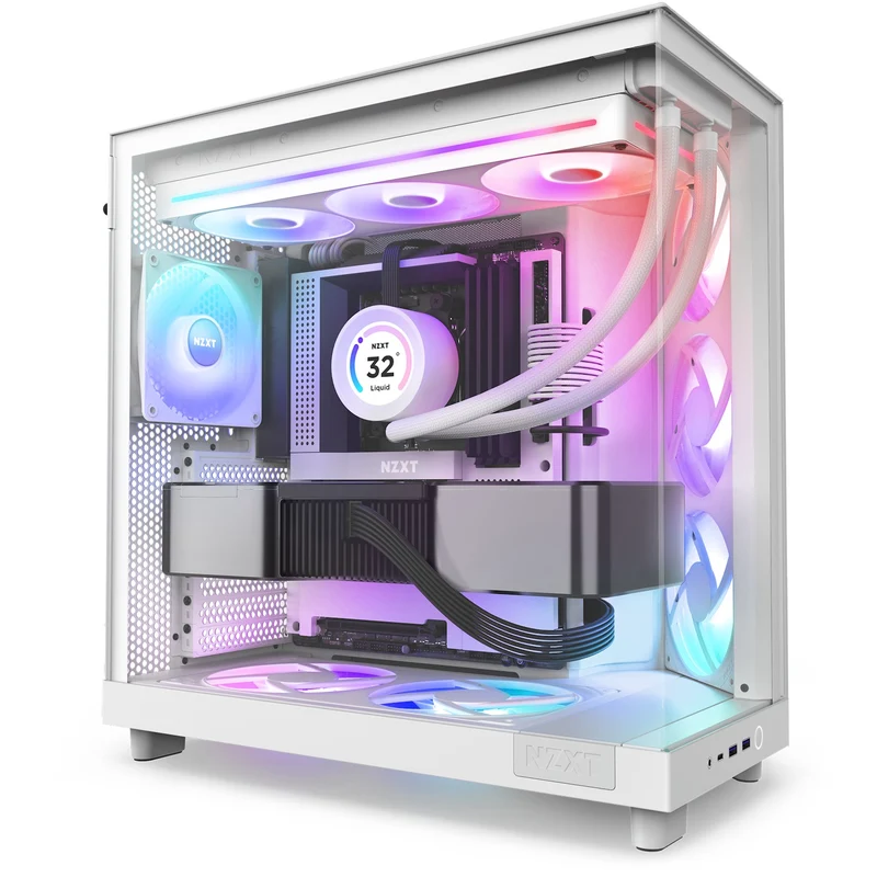 NZXT F360 RGB Core 360mm Single-Frame RGB Fan Unit (Matte Black, Matte White) (RF-U36HF-B1, RF-U36HF-W1)