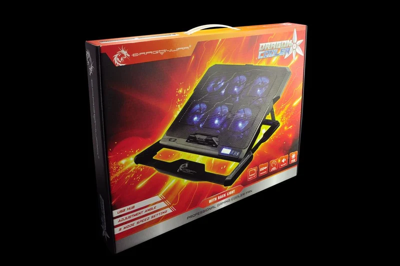 Dragonwar Cooler Professional Gaming Cooler Fan with Back Light (G-HW-002-BLK)