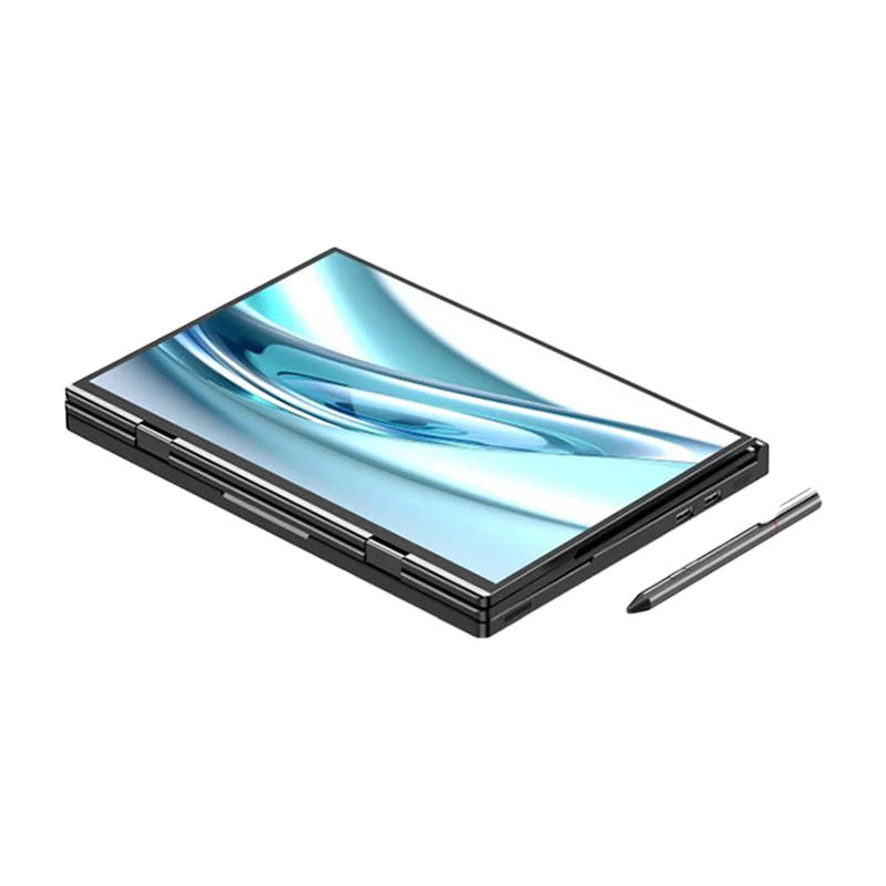 GPD DUO 13.3" Dual-Screen OLED Aurora Full Screen 2880x1800 WQXGA+ Resolution | AMD Ryzen AI 9 HX 370 | AMD Radeon 890M | 32GB RAM + 1TB SSD | Windows 11 Home Ultra-Portable Laptop + GPD DUO Protection Case Bag