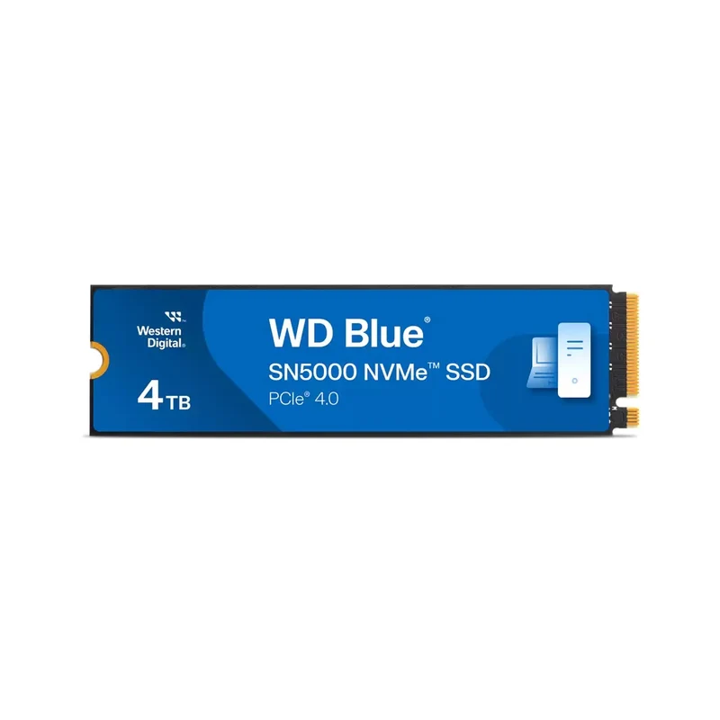 WD Blue SN5000 4TB NVMe PCIe Gen 4.0 M.2 2280 5500MB/s Read Speed Internal SSD (WDS400T4B0E)