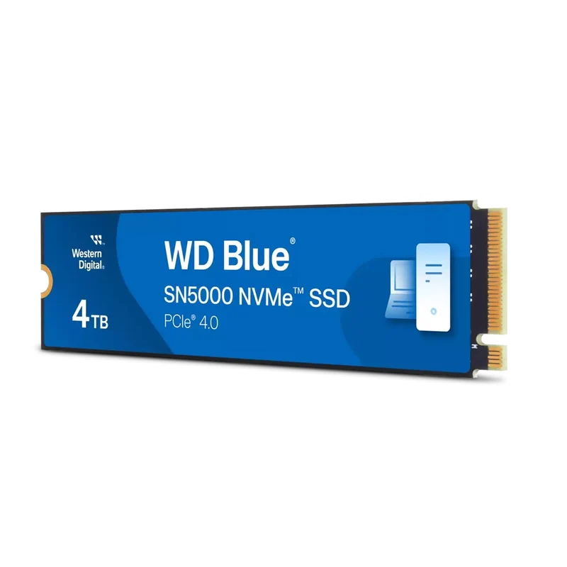 WD Blue SN5000 4TB NVMe PCIe Gen 4.0 M.2 2280 5500MB/s Read Speed Internal SSD (WDS400T4B0E)