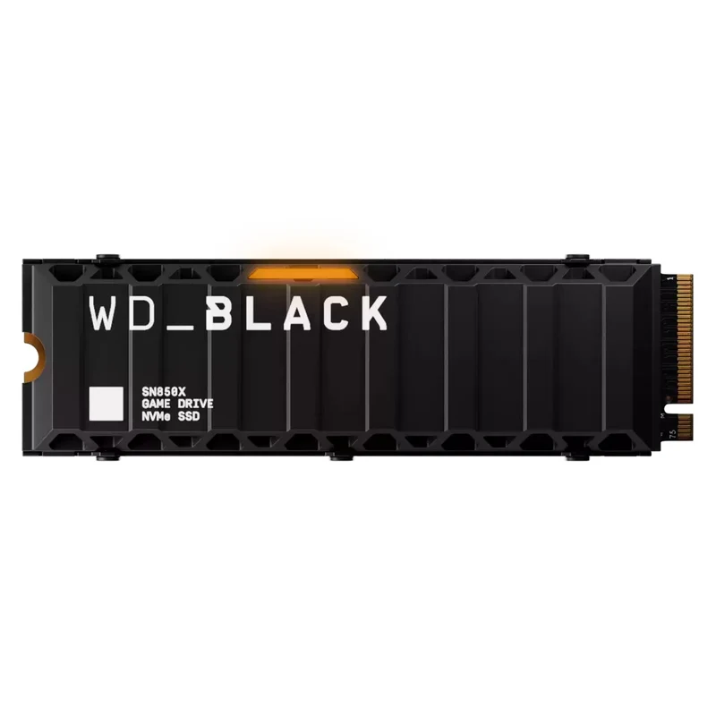 WD BLACK SN850X 4TB NVMe PCIe Gen4 x4 M.2 2280 7300MB/s Read Speed Internal Gaming SSD - With Heatsink (WDS400T2XHE)