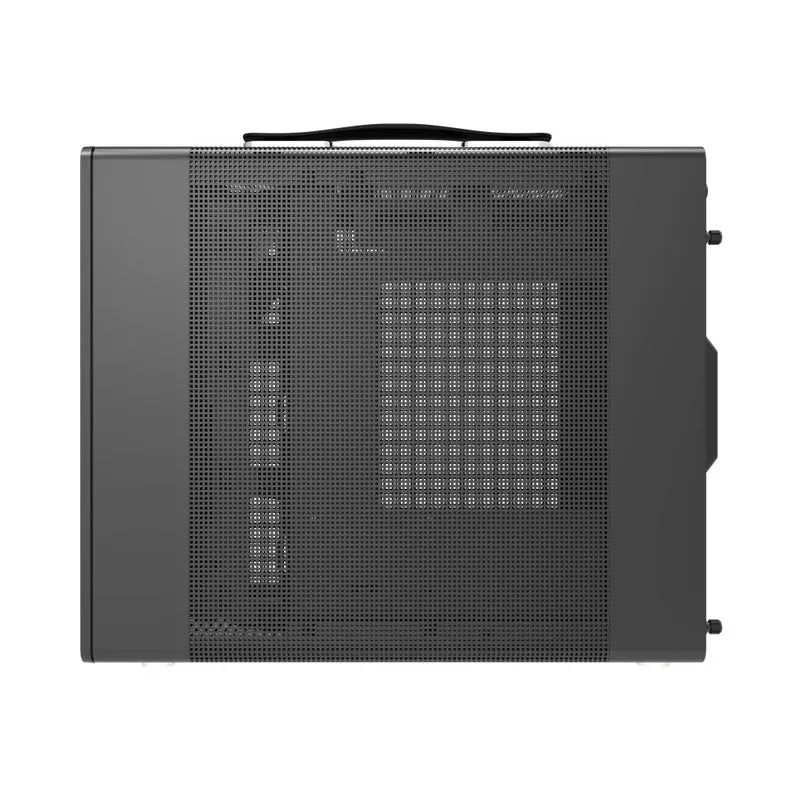 DarkFlash WD200 Wood Edition M-ATX PC Case (Black, White)