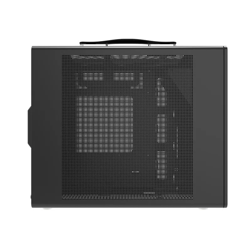 DarkFlash WD200 Wood Edition M-ATX PC Case (Black, White)