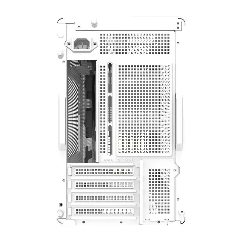 DarkFlash WD200 Wood Edition M-ATX PC Case (Black, White)
