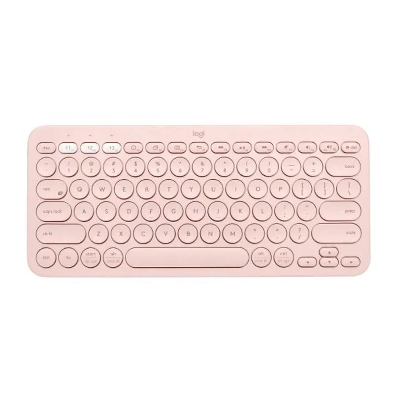 Logitech K380 Multi-Device Bluetooth Keyboard (Rose)
