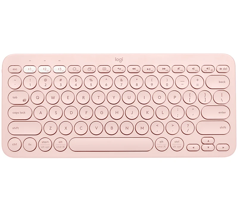 Logitech K380 Multi-Device Bluetooth Keyboard (Rose)