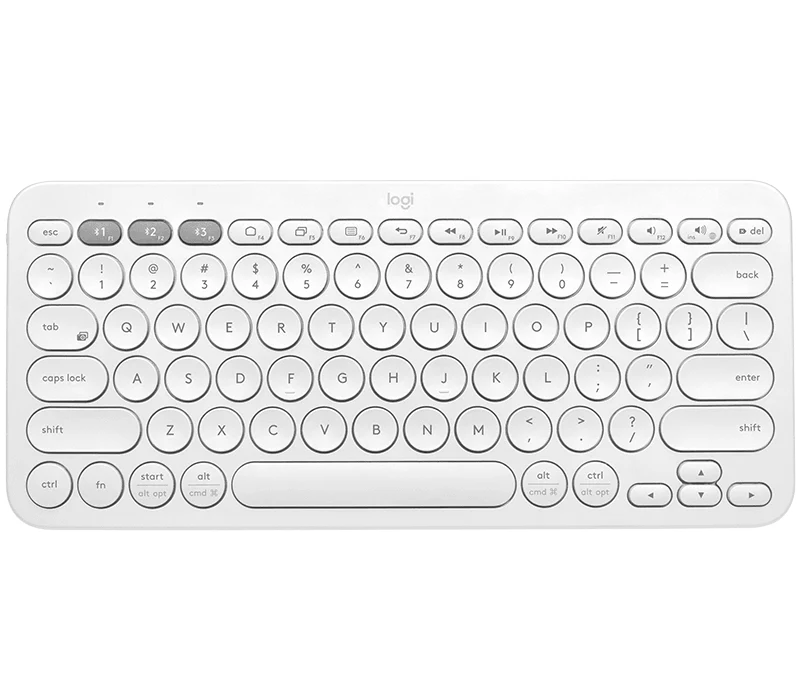 Logitech K380 Multi-Device Bluetooth Keyboard (White)