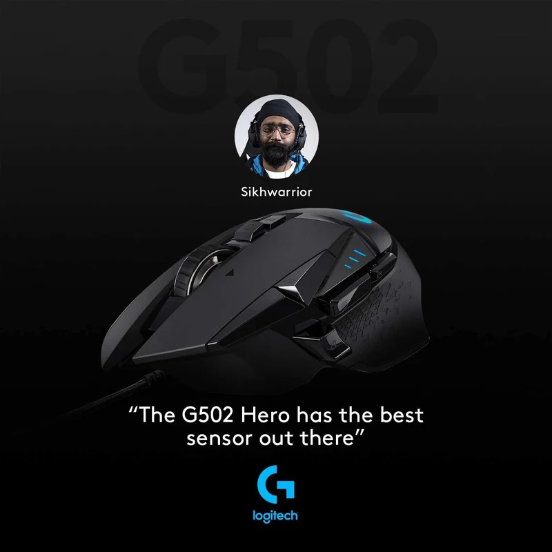 Logitech G502 Hero High Performance Gaming Mouse