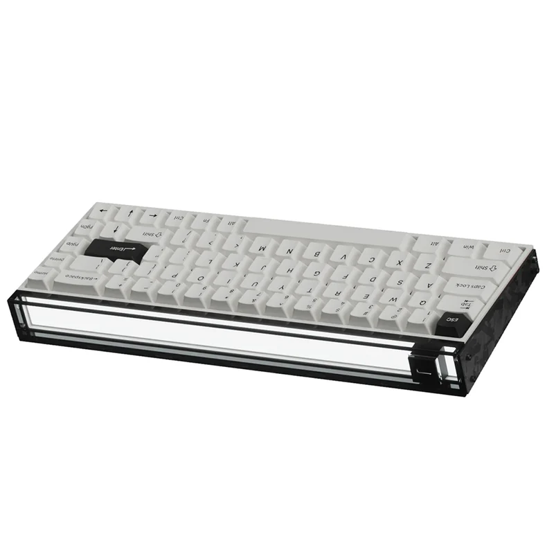 MelGeek MADE68 Ultra DIY Aluminum Alloy Case Magnetic Gaming Keyboard (Electrophoresis White, Anodized Black, Anodized Silver)