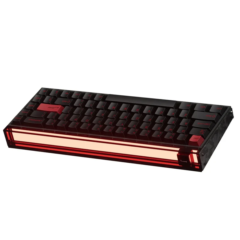 MelGeek MADE68 Ultra DIY Aluminum Alloy Case Magnetic Gaming Keyboard (Electrophoresis White, Anodized Black, Anodized Silver)