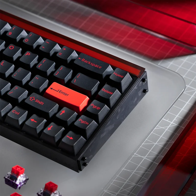 MelGeek MADE68 Ultra DIY Aluminum Alloy Case Magnetic Gaming Keyboard (Electrophoresis White, Anodized Black, Anodized Silver)