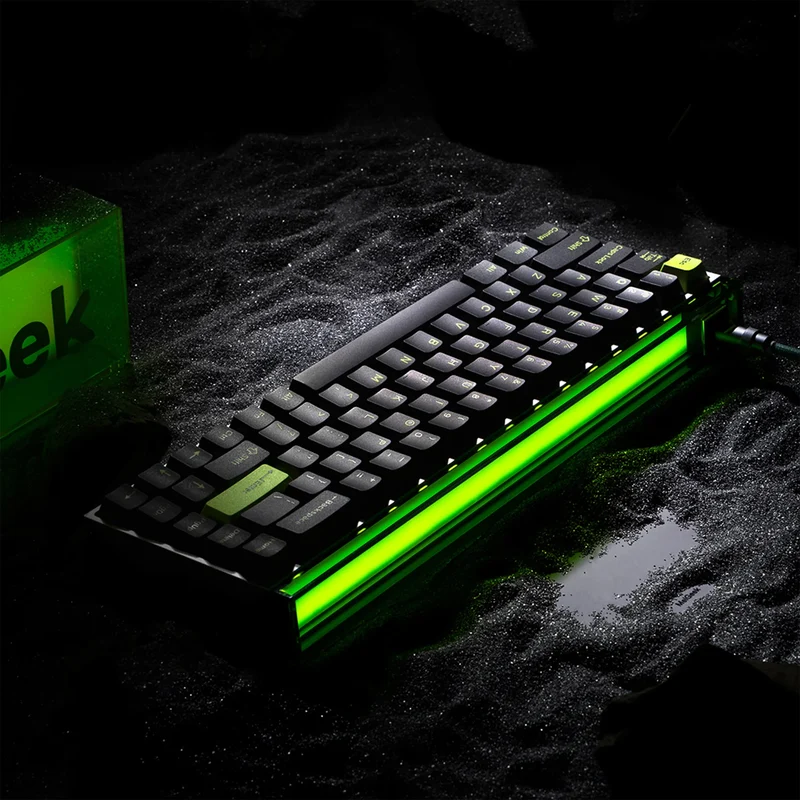 MelGeek MADE68 Ultra DIY Aluminum Alloy Case Magnetic Gaming Keyboard (Electrophoresis White, Anodized Black, Anodized Silver)
