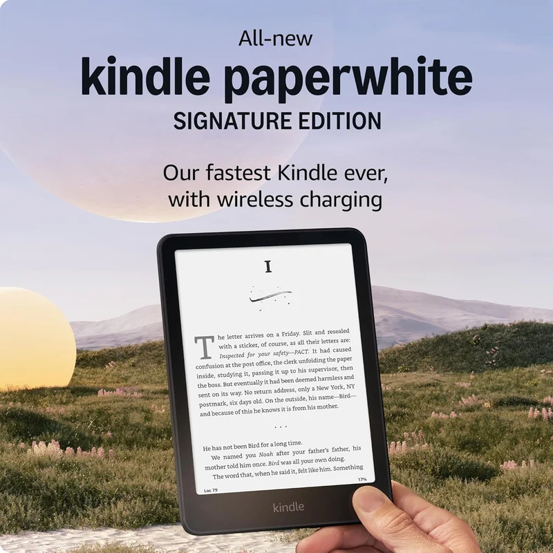 Amazon Kindle Paperwhite Signature Edition 12th Gen 32GB (Metallic Jade, Metallic Black, Metallic Raspberry)