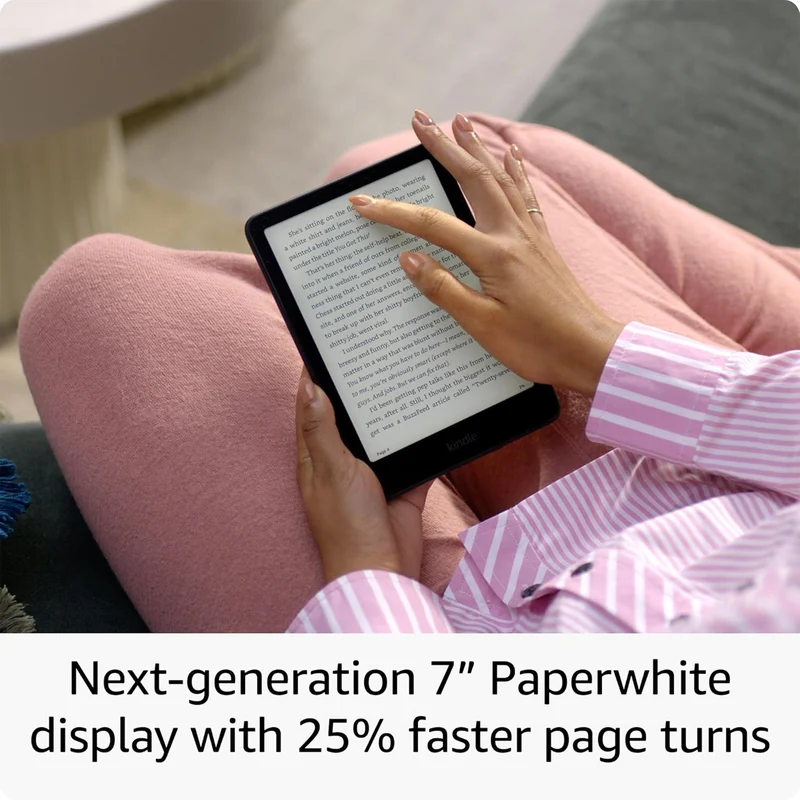 Amazon Kindle Paperwhite Signature Edition 12th Gen 32GB (Metallic Jade, Metallic Black, Metallic Raspberry)