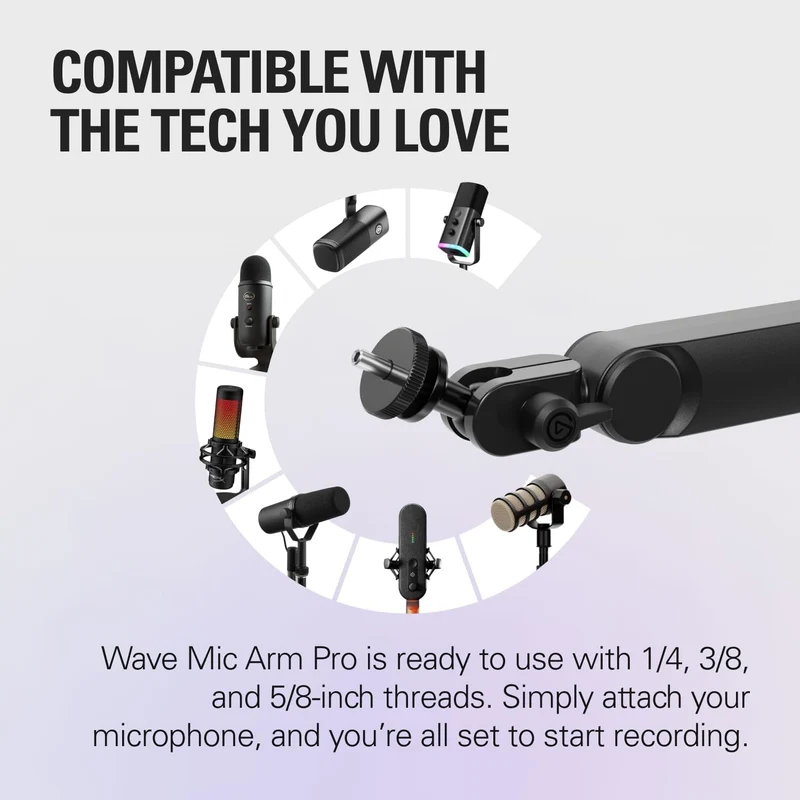 Elgato Wave Mic Arm Pro (Black, White)