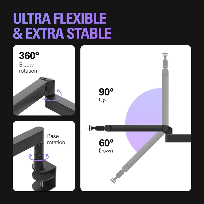 Elgato Wave Mic Arm Pro (Black, White)