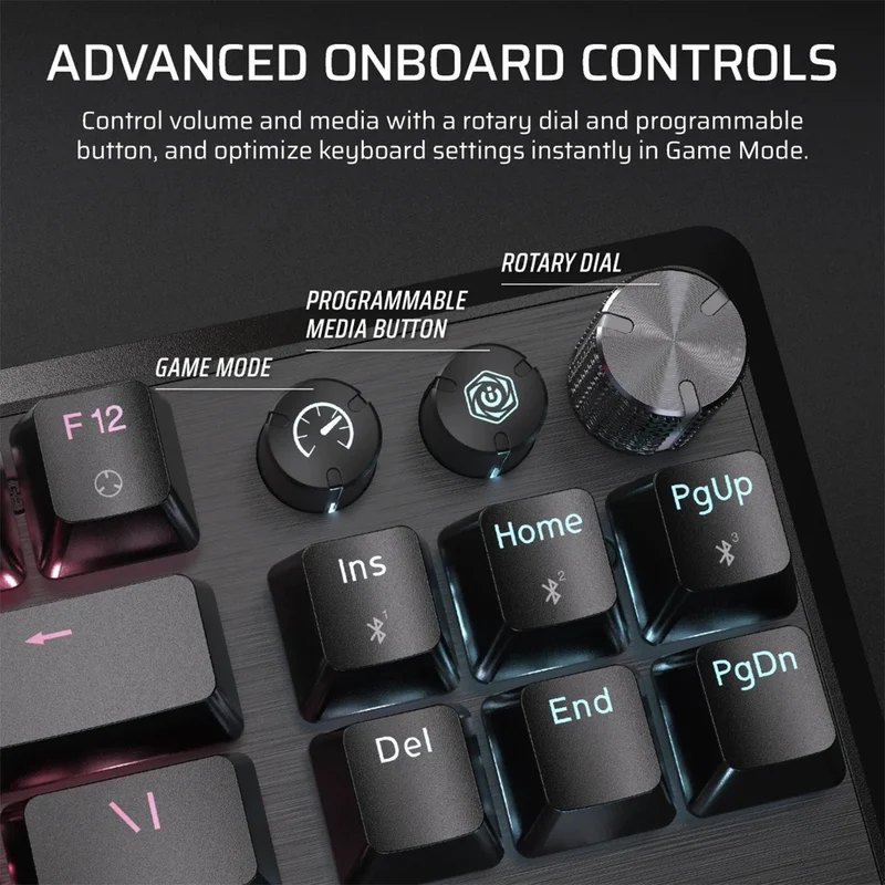 Corsair K70 Core TKL Wireless RGB Mechanical Gaming Keyboard (MLX Red Switches) (Black)