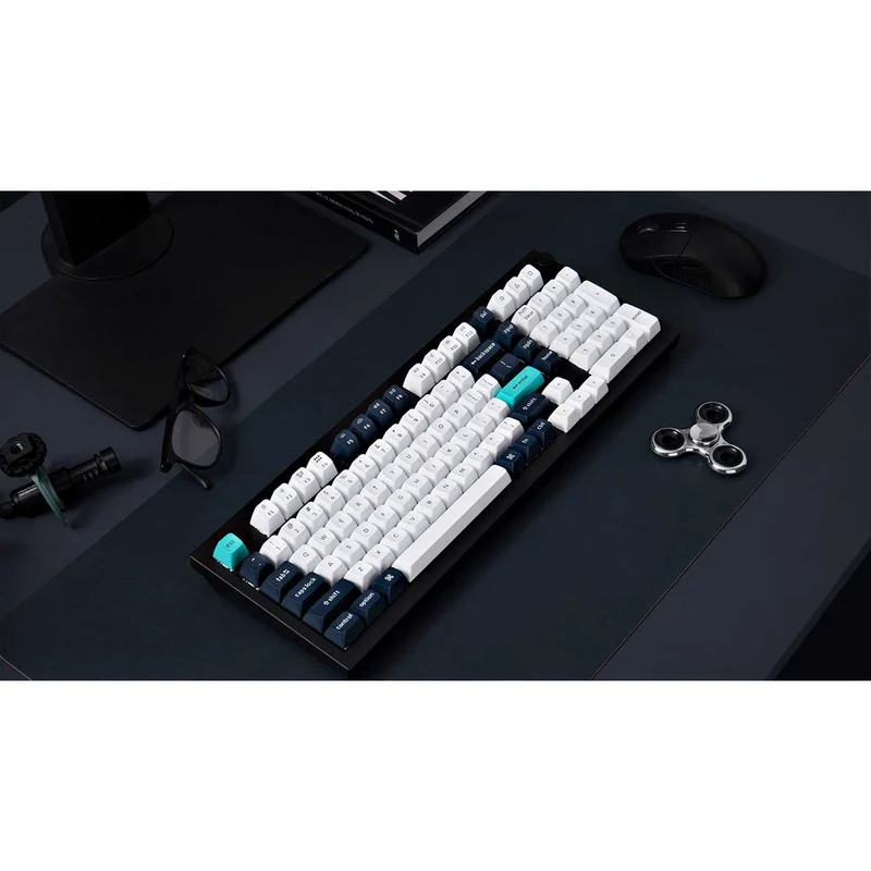 Keychron Q5 Max QMK/VIA Fully Assembled with Knob Hot-Swappable RGB Backlight 96% Wireless Mechanical Keyboard - Carbon Black (Gateron Jupiter Brown Switch, Gateron Jupiter Red Switch, Gateron Jupiter Banana Switch) (Q5M-M3, Q5M-M1, Q5M-M4)