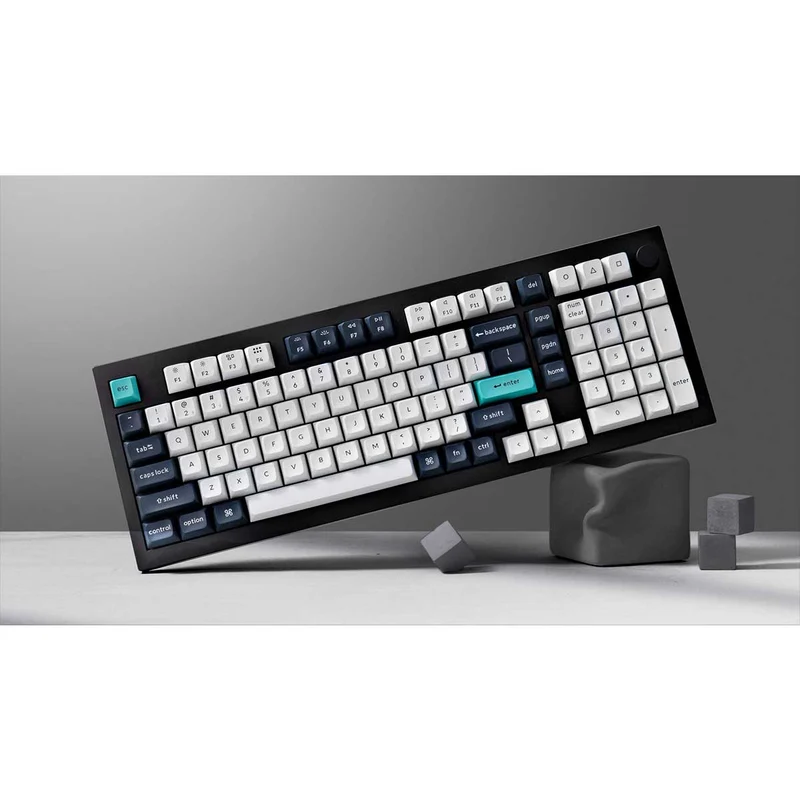 Keychron Q5 Max QMK/VIA Fully Assembled with Knob Hot-Swappable RGB Backlight 96% Wireless Mechanical Keyboard - Carbon Black (Gateron Jupiter Brown Switch, Gateron Jupiter Red Switch, Gateron Jupiter Banana Switch) (Q5M-M3, Q5M-M1, Q5M-M4)
