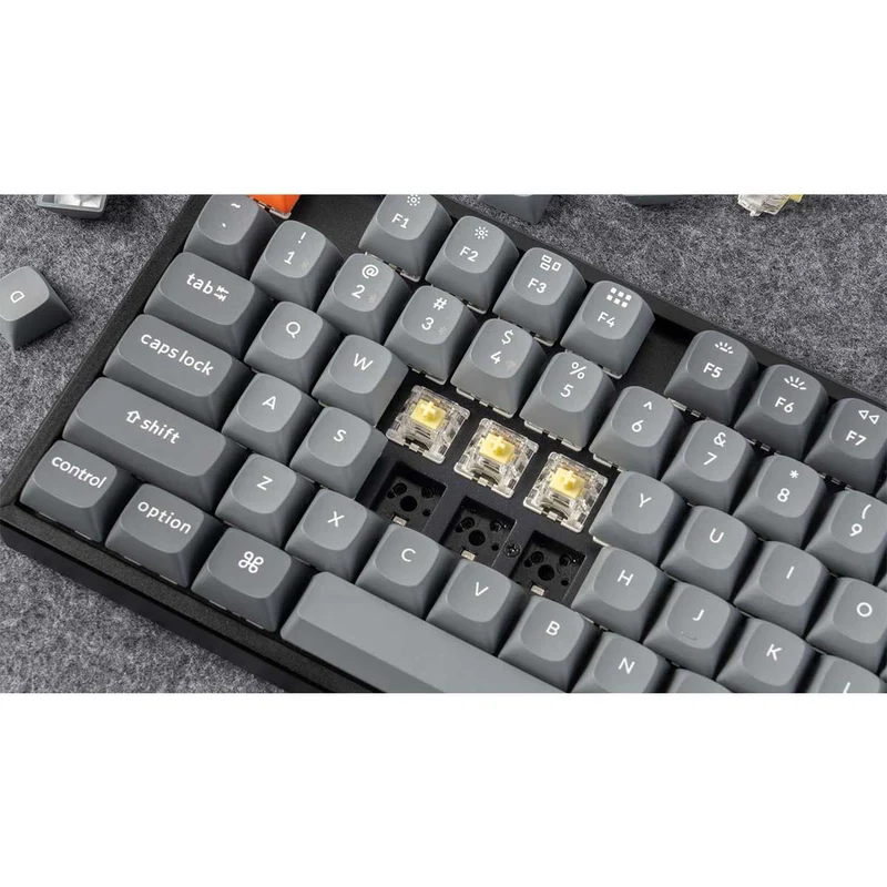 Keychron K8 Max QMK Fully Assembled Hot-Swappable RGB Backlight Aluminum Frame TKL Wireless Mechanical Keyboard - Black (Super Banana Switch) (K8M-J4)