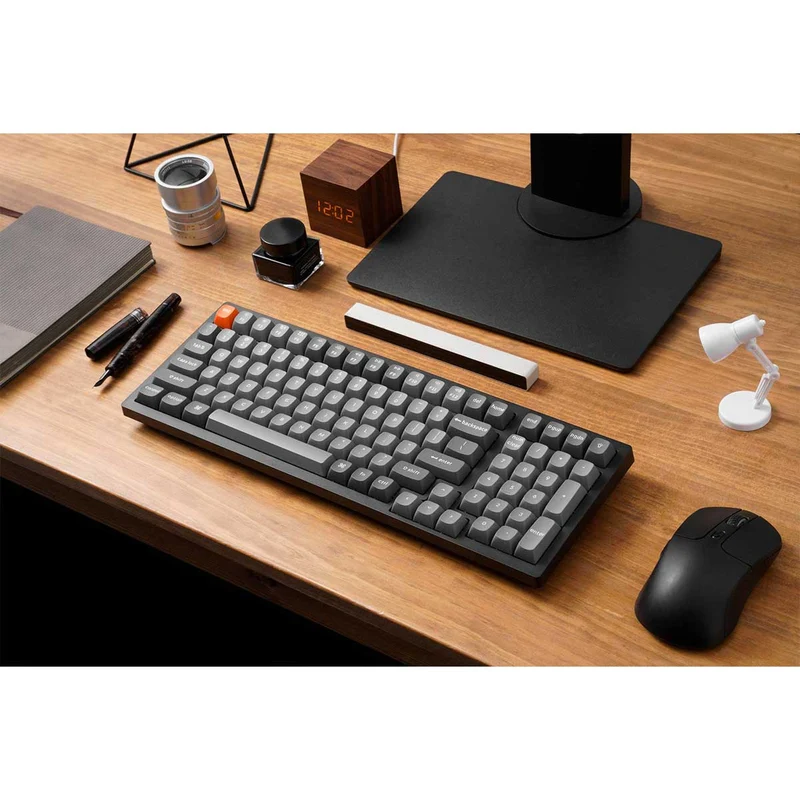 Keychron K4 Max QMK Fully Assembled Hot-Swappable RGB Backlight 96% Wireless Mechanical Keyboard - Black (Super Red Switch, uper Brown Switch, Super Banana Switch) (K4M-H1, K4M-H3, K4M-H4)
