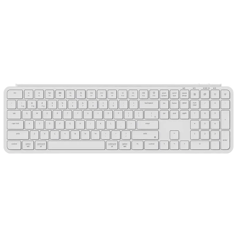Keychron B6 Pro Ultra-Slim Wireless Keyboard (Ivory White) (B6P-K8)