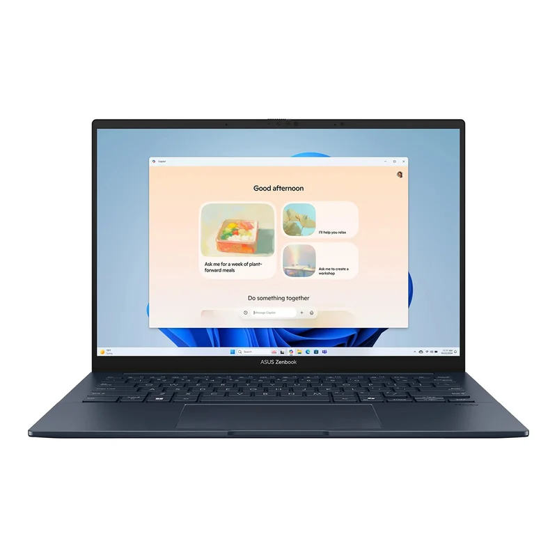 Asus Zenbook 14 OLED UX3405CA-PZ518WSM Laptop (Ponder Blue) | 14" 3K (2880 x 1800) | Ultra 7 255H | 16GB RAM | 512GB SSD | Intel Arc | Windows 11 Home | MS Office Home 2024 + MS 365 Basic