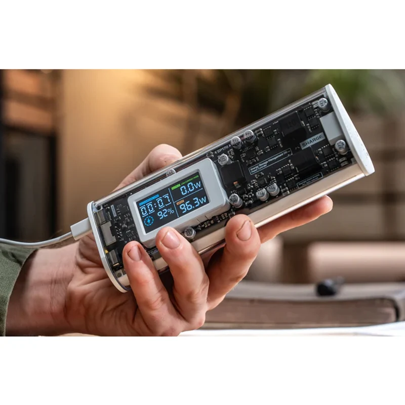 Shargeek 170 Power Bank 24000mAh 170W (White) (SP170) + Free Sharge Power Bank Travel Case for Shargeek 170/ X1i