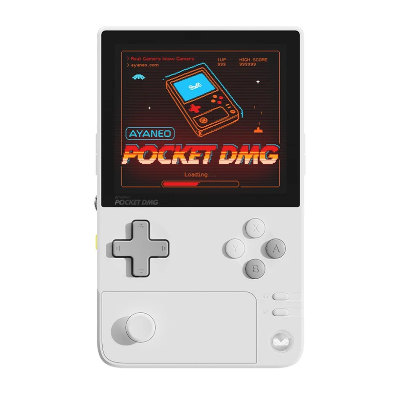 Ayaneo Pocket DMG Qualcomm Snapdragon G3x Gen2 8GB + 128GB 3.92" 1080P OLED Screen Handheld Gaming Console (Moon White) + Ayaneo Pocket DMG Vintage Shoulder Bag + Ayaneo Pocket DMG HD Tempered Film