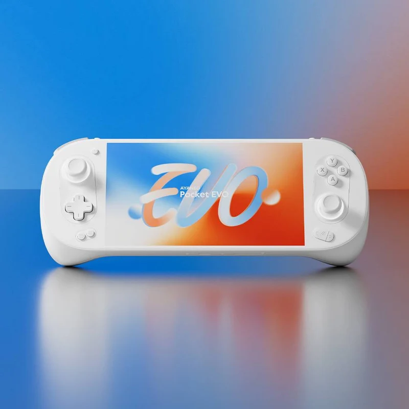Ayaneo Pocket EVO Qualcomm Snapdragon G3x Gen2 12GB + 256GB 7" 1080P OLED 165Hz High-Refresh Screen Handheld Gaming Console + Ayaneo Pocket EVO Protection Case + Ayaneo Pocket EVO HD Tempered Film (Starry Black, Sky White)