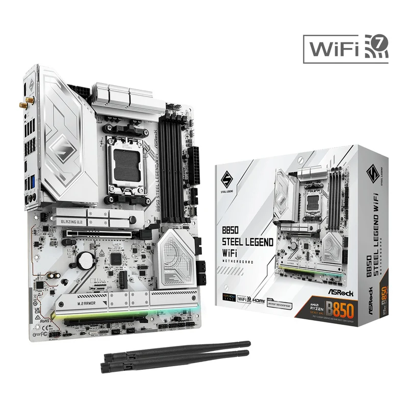 ASRock B850 Steel Legend WiFi DDR5 AM5 Motherboard