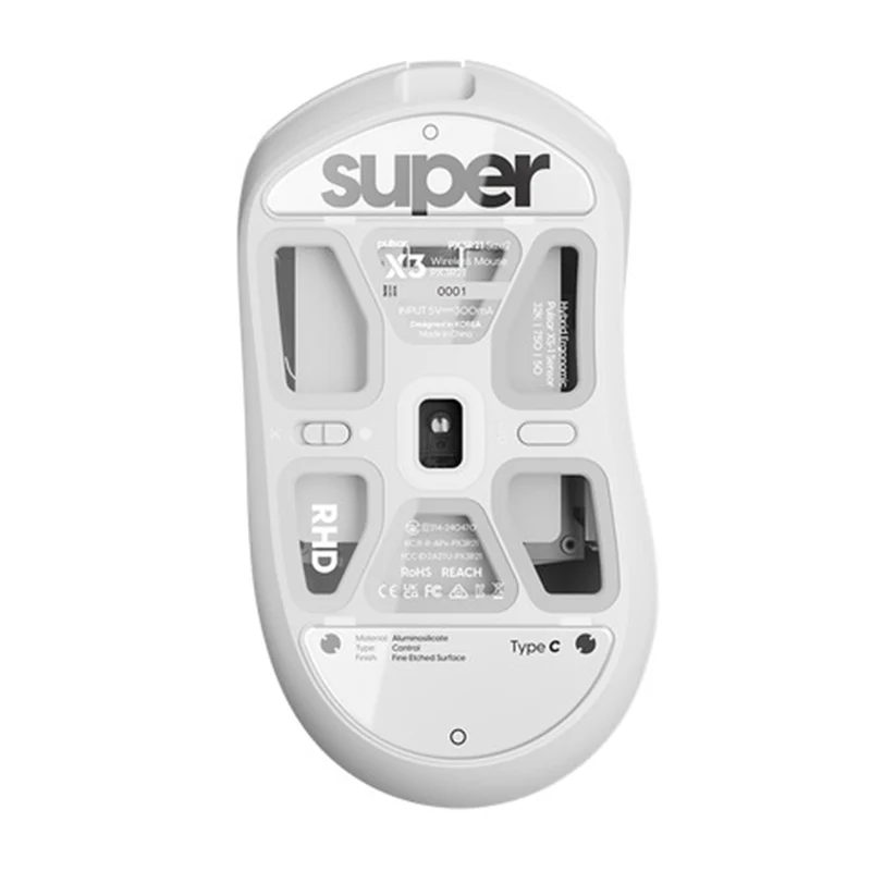 Pulsar Superglide Glass Skates for X3 Series Type-C Right Handed (White) (Right Handed, Left Handed) (PX3SGW2, PX3LSGW2)
