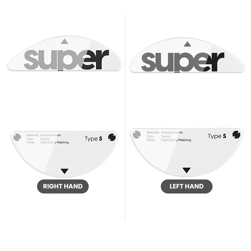 Pulsar Superglide Glass Skates for X3 Series Type-S (White) (Right Handed, Left Handed) (PX3SGW, PX3LSGW)