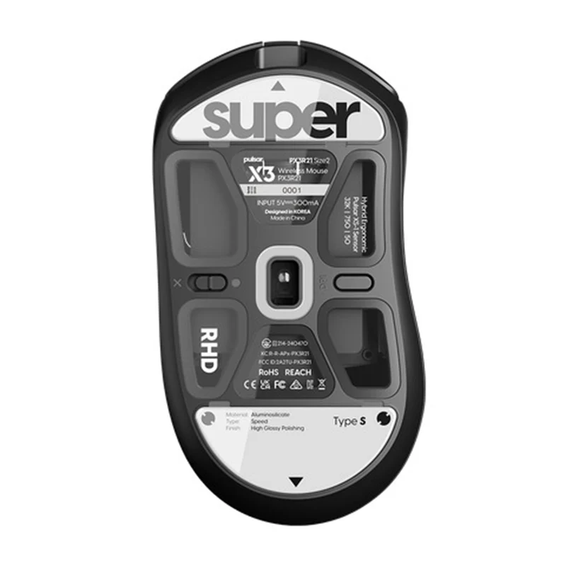 Pulsar Superglide Glass Skates for X3 Series Type-S (White) (Right Handed, Left Handed) (PX3SGW, PX3LSGW)