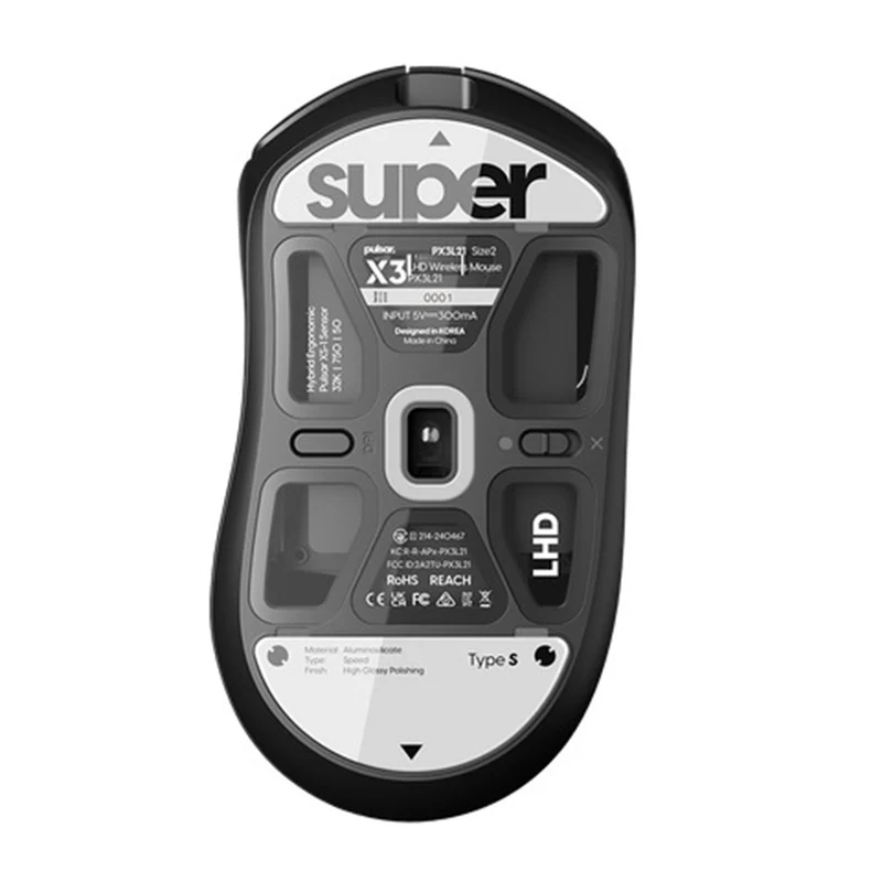 Pulsar Superglide Glass Skates for X3 Series Type-S (White) (Right Handed, Left Handed) (PX3SGW, PX3LSGW)