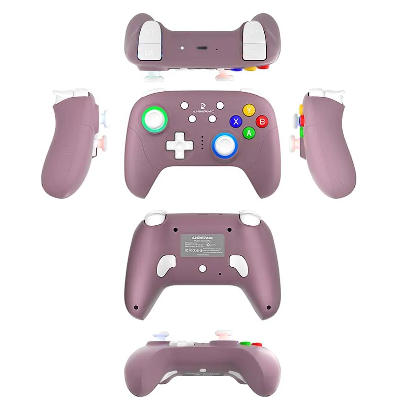 Anbernic RG P01 Tri-Mode Game Controller for PC/ Steam/ Switch/ Android/ iOS (Black, Beige White, Radiant Purple)