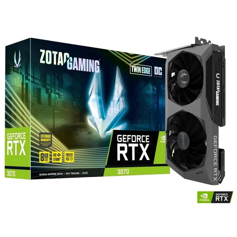 Zotac Gaming GeForce RTX 3070 Twin Edge OC LHR 8GB GDDR6 Graphics Card (ZT-A30700H-10PLHR)