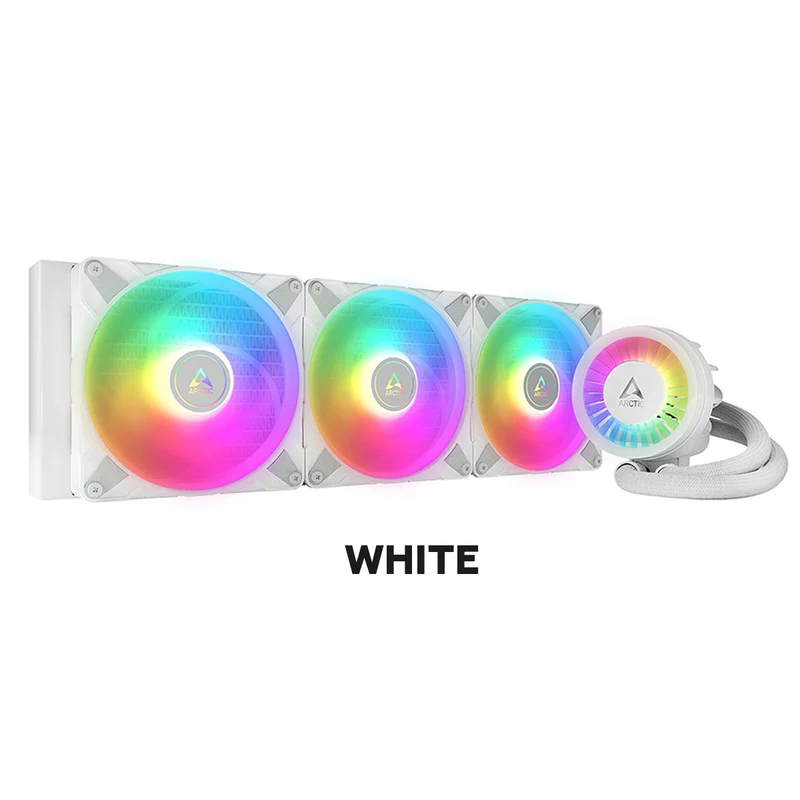 Arctic Liquid Freezer III 420 A-RGB Multi Compatible AIO CPU Water Cooler (Black, White) (ACFRE00153A, ACFRE00145A)