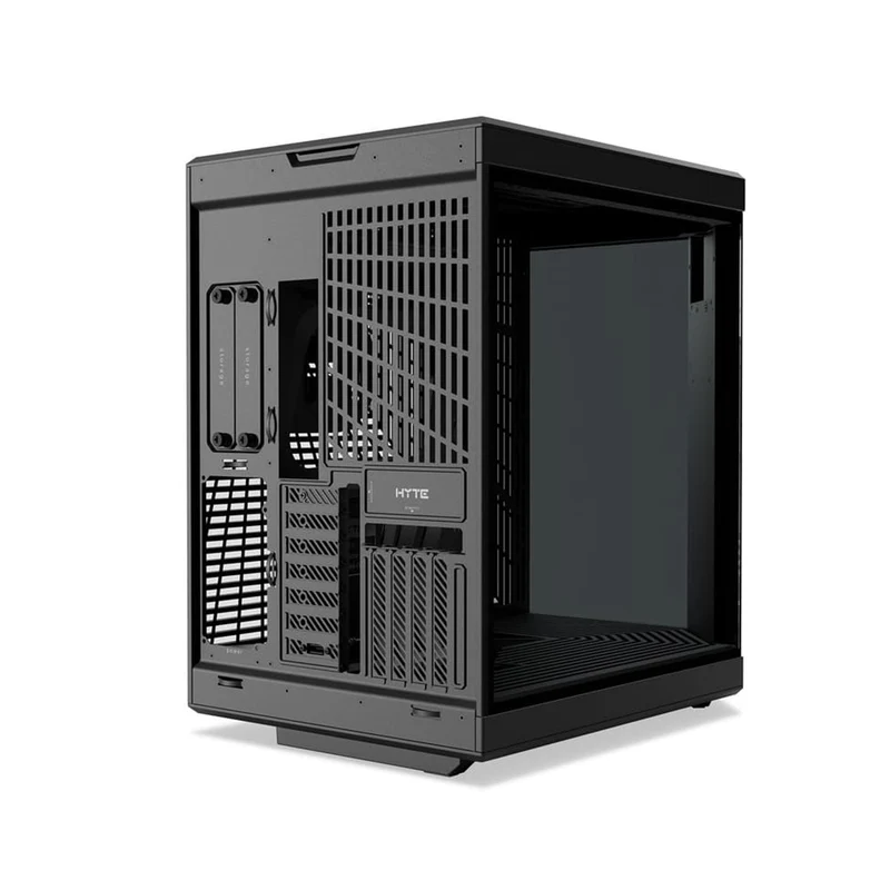 Hyte Y70 Touch Infinite 3rd Gen Dual Chamber ATX Mid Tower Modern Aesthetic Case with 14.9" LCD Screen (Snow White, Pitch Black) (CS-HYTE-Y70TTI-WW, CS-HYTE-Y70TTI-BB)