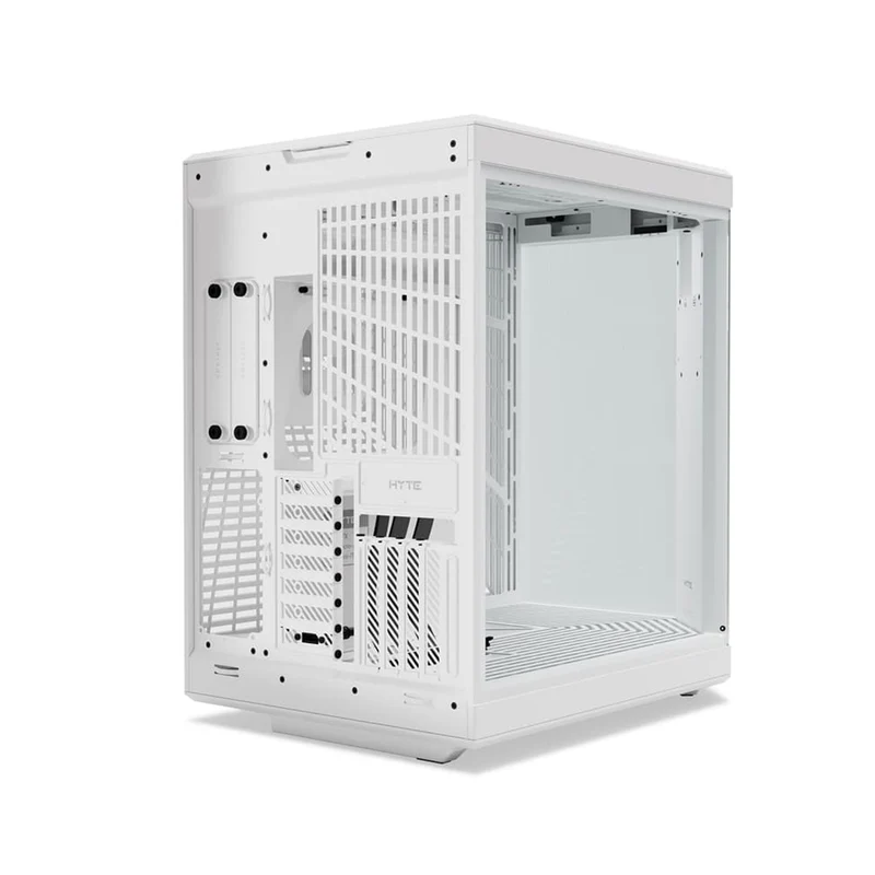 Hyte Y70 Touch Infinite 3rd Gen Dual Chamber ATX Mid Tower Modern Aesthetic Case with 14.9" LCD Screen (Snow White, Pitch Black) (CS-HYTE-Y70TTI-WW, CS-HYTE-Y70TTI-BB)