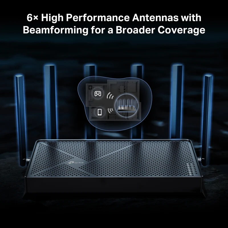 TP-Link Archer BE400 BE6500 Dual-Band Wi-Fi 7 Router