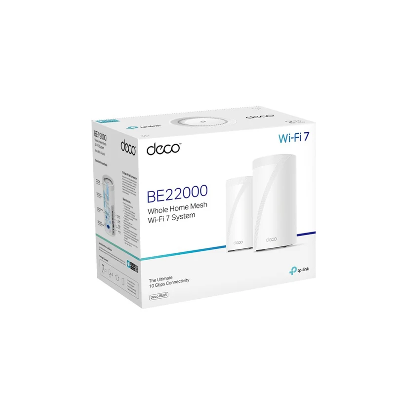 TP-Link Deco BE85 BE22000 Tri-Band Whole Home Mesh WiFi 7 System (1-Pack, 2-Pack, 3-Pack)