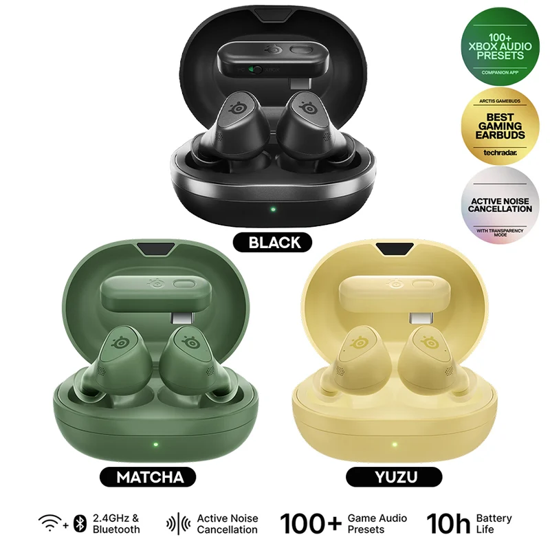 SteelSeries Arctis Gamebuds for XBOX (Black, Matcha, Yuzu) (61681, 61713, 61712)
