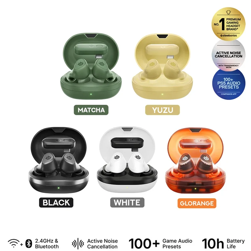 SteelSeries Arctis Gamebuds for Playstation (Match, Yuzu, Black, Glorange, White)