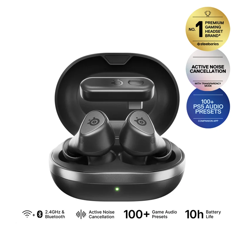 SteelSeries Arctis Gamebuds for Playstation (Match, Yuzu, Black, Glorange, White)