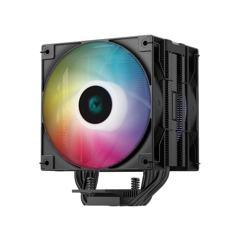 Deepcool AG400 Digital Plus Dual-Fan Single Tower CPU Cooler With A Temperature Display (Black) (R-AG400-BKADMP-G-1)