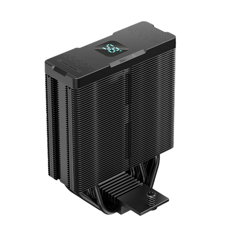 Deepcool AG400 Digital Plus Dual-Fan Single Tower CPU Cooler With A Temperature Display (Black) (R-AG400-BKADMP-G-1)